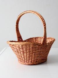 vintage wicker gathering basket