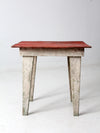 vintage rustic painted side table