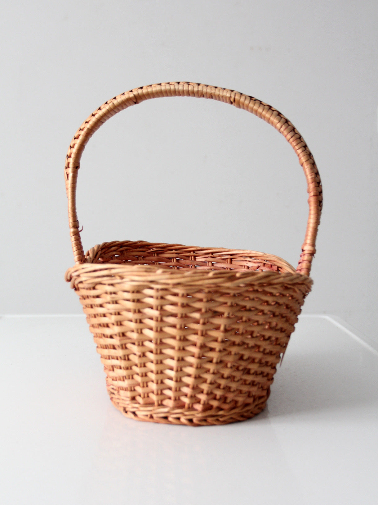 vintage wicker gathering basket