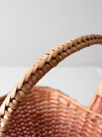 vintage wicker gathering basket
