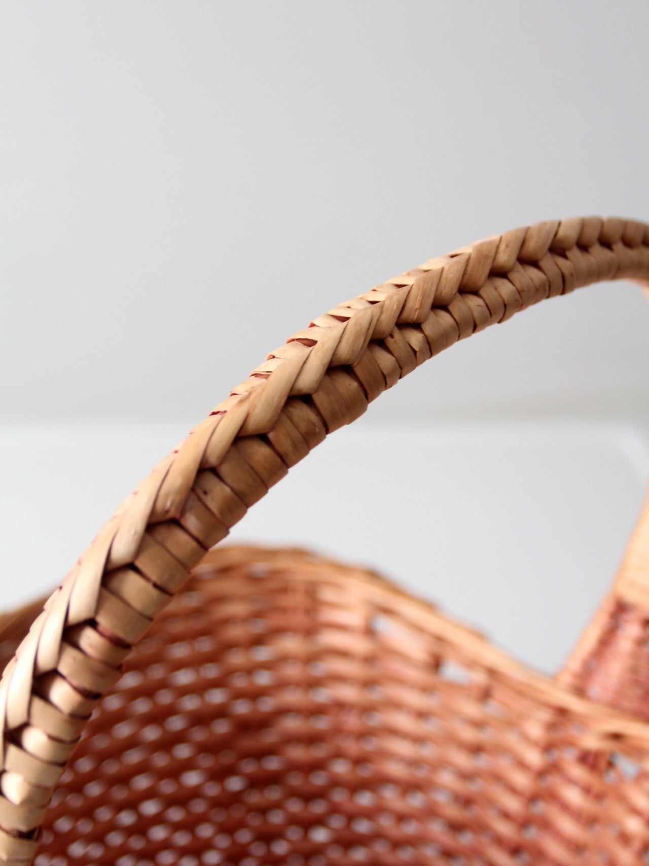 vintage wicker gathering basket