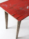 vintage rustic painted side table