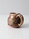 vintage studio pottery mug