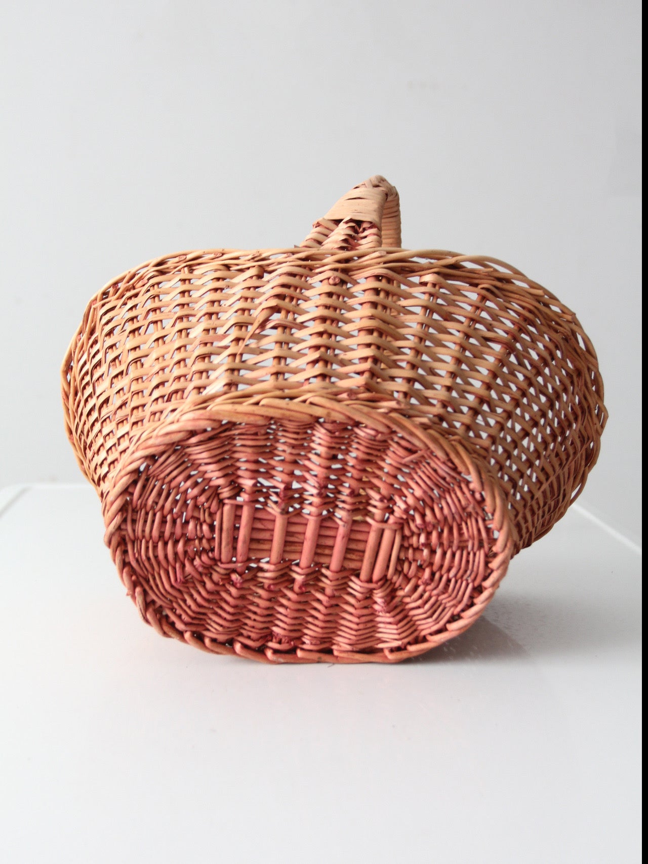 vintage wicker gathering basket