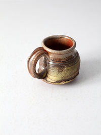 vintage studio pottery mug