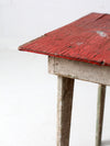 vintage rustic painted side table