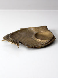mid-century brass fish tray