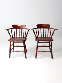 vintage captian's chairs pair