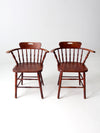 vintage captian's chairs pair