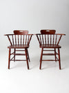 vintage captian's chairs pair