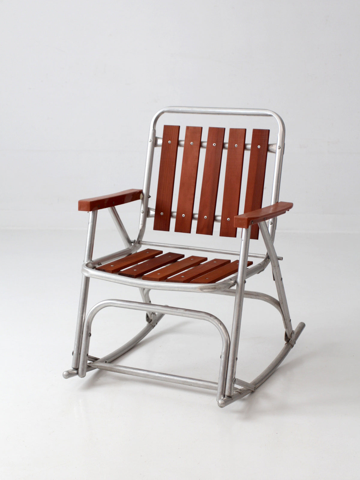 mid-century folding rocking chair