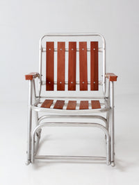 mid-century folding rocking chair