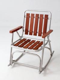 mid-century folding rocking chair
