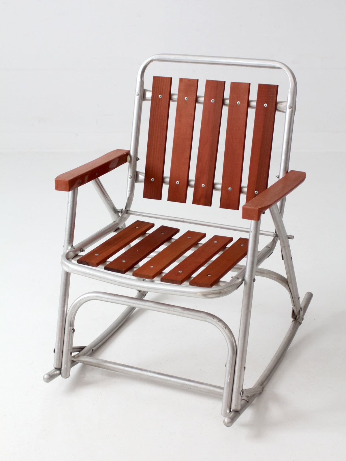 mid-century folding rocking chair
