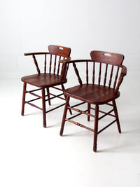 vintage captian's chairs pair