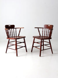 vintage captian's chairs pair