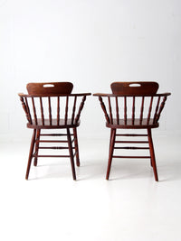 vintage captian's chairs pair