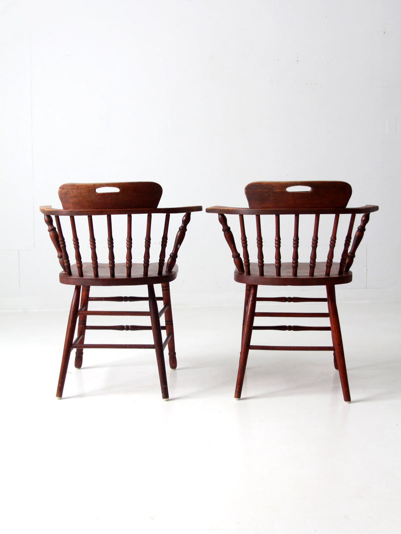 vintage captian's chairs pair