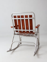mid-century folding rocking chair