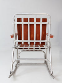 mid-century folding rocking chair