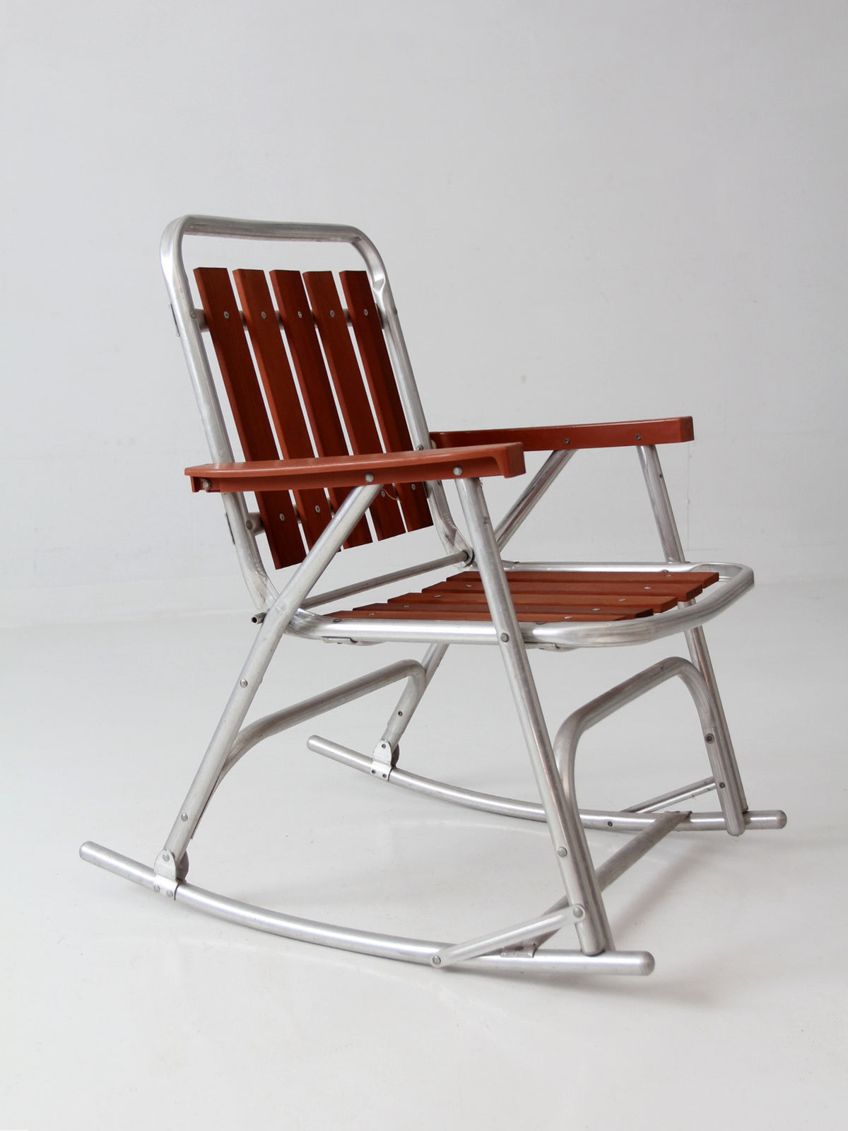 mid-century folding rocking chair