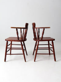 vintage captian's chairs pair