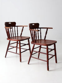 vintage captian's chairs pair