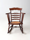antique ladder back rocking chair