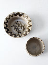 vintage studio pottery cup and saucer set