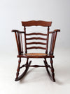 antique ladder back rocking chair