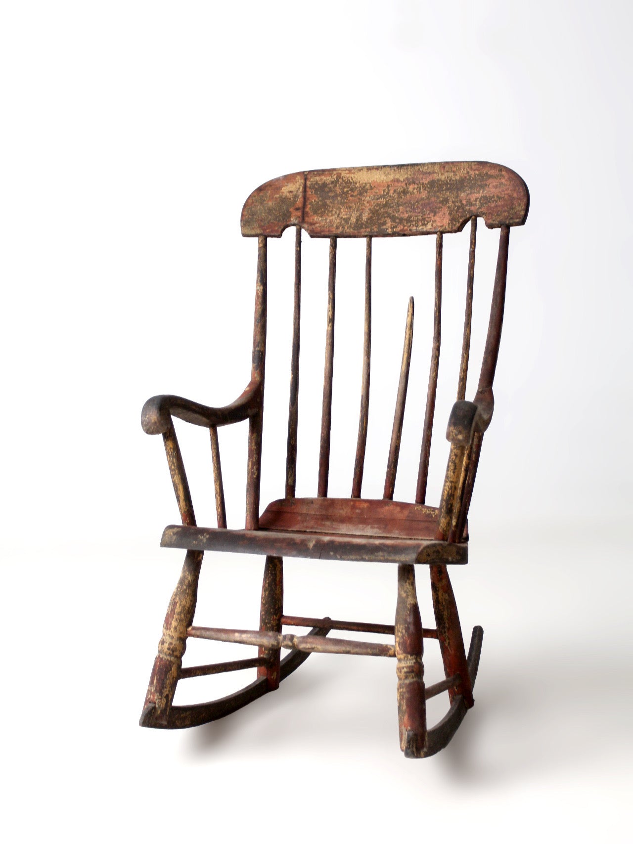 antique American Windsor rocking chair