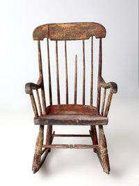 antique American Windsor rocking chair