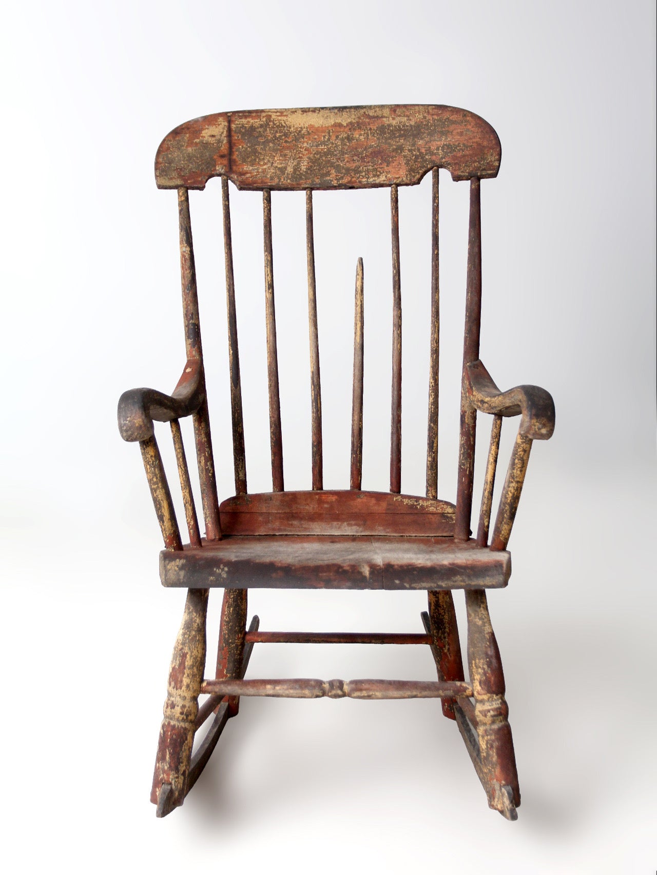 antique American Windsor rocking chair