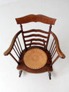 antique ladder back rocking chair
