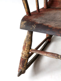 antique American Windsor rocking chair