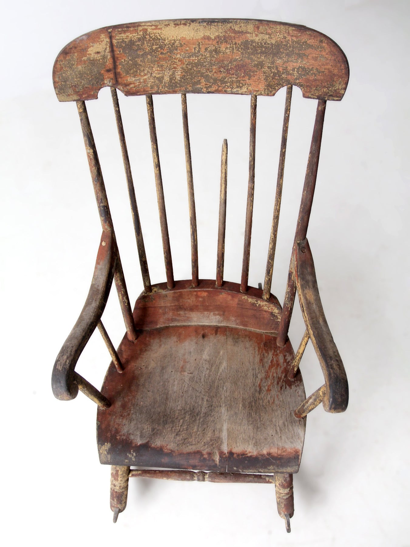 antique American Windsor rocking chair