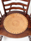 antique ladder back rocking chair