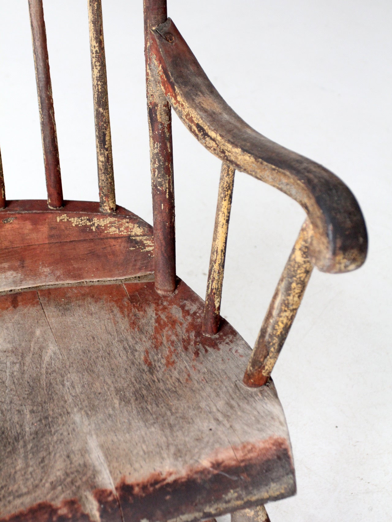 antique American Windsor rocking chair