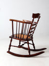 antique ladder back rocking chair