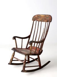 antique American Windsor rocking chair