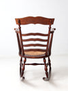 antique ladder back rocking chair