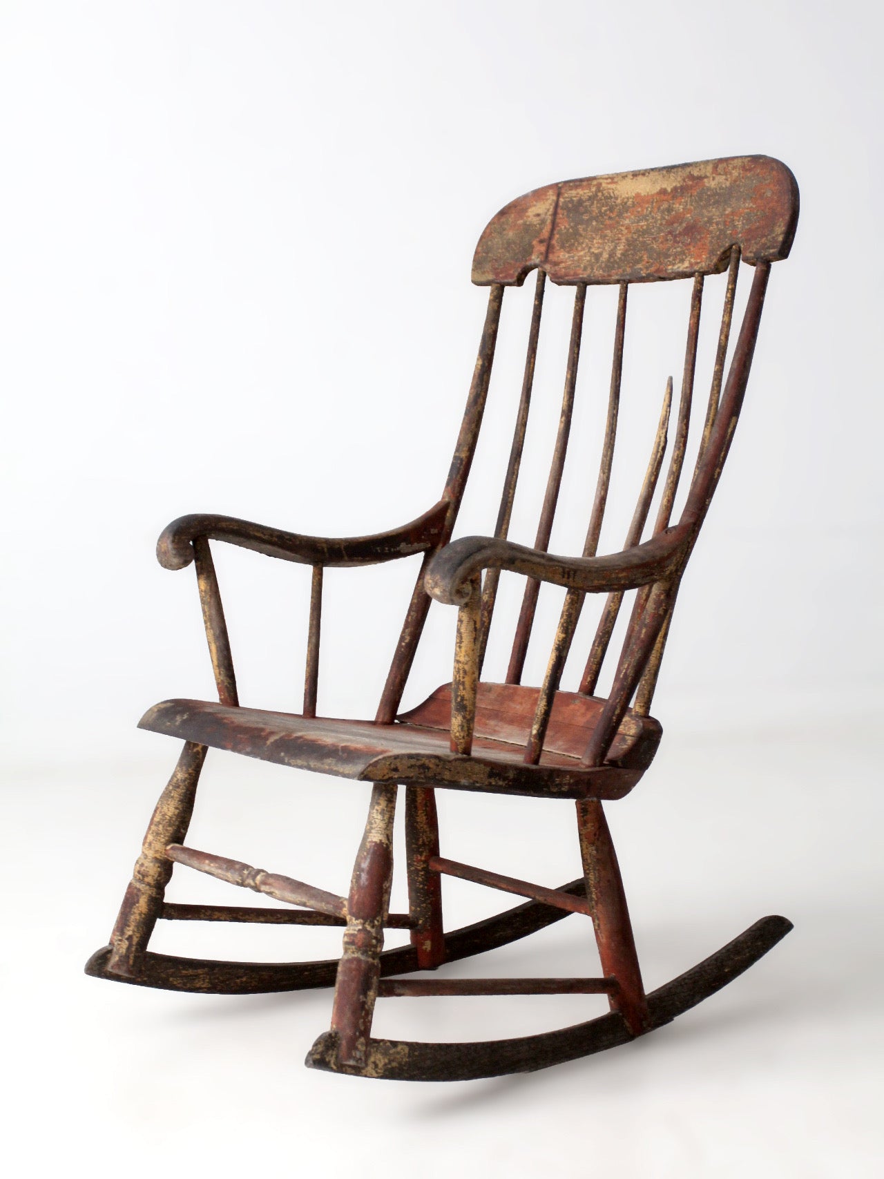 antique American Windsor rocking chair