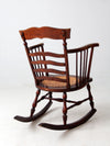 antique ladder back rocking chair