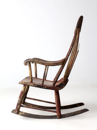 antique American Windsor rocking chair