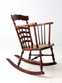 antique ladder back rocking chair