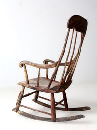 antique American Windsor rocking chair