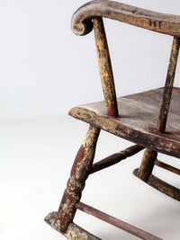 antique American Windsor rocking chair
