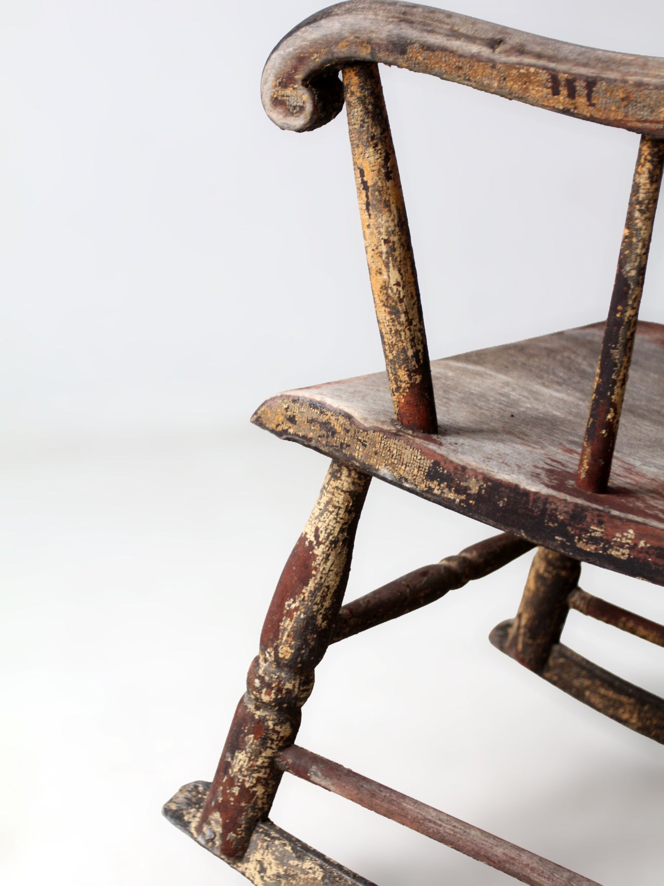 antique American Windsor rocking chair