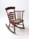 antique ladder back rocking chair