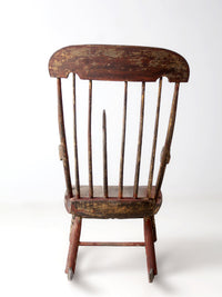 antique American Windsor rocking chair